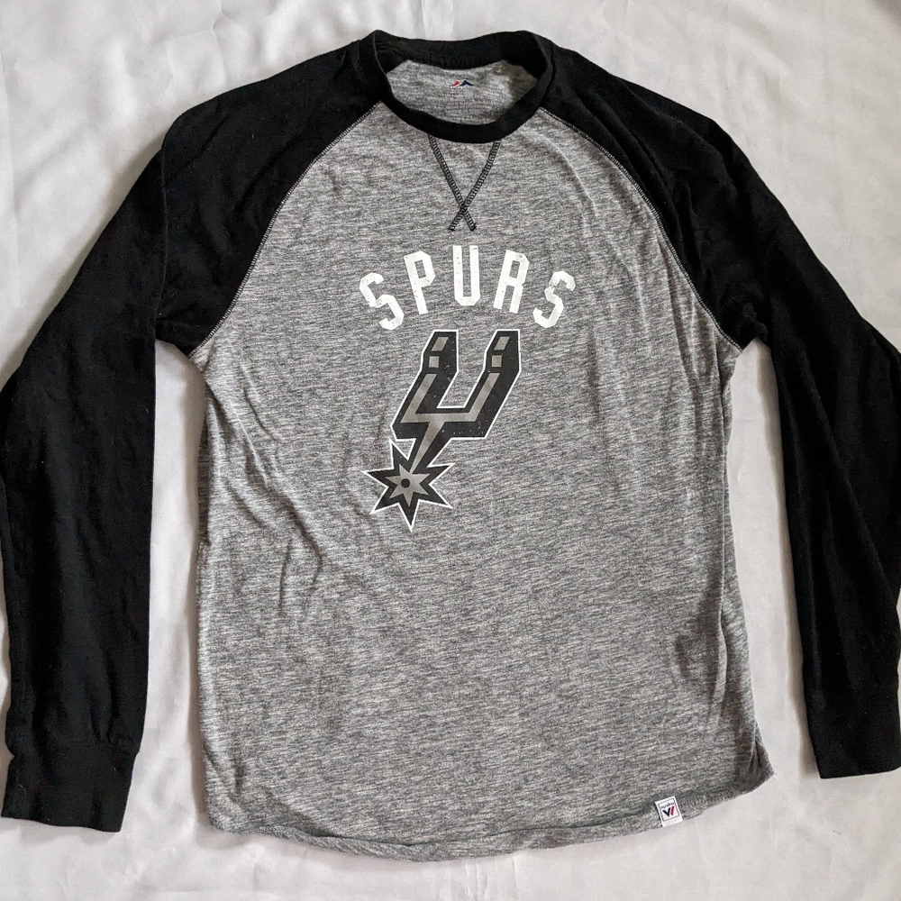 Majestic San Spurs Raglan Shirt
